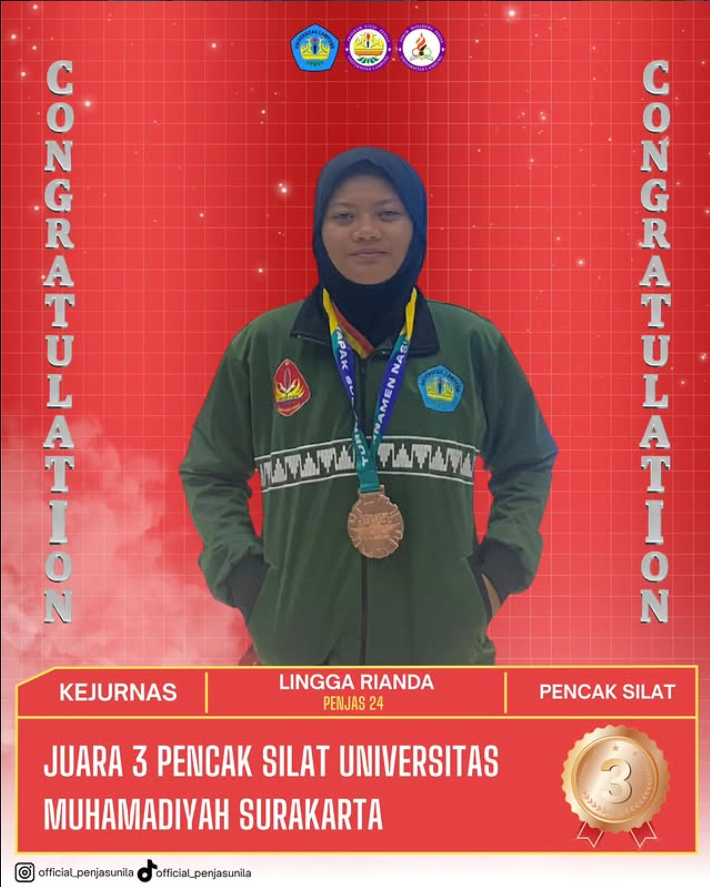 Foto prestasi Kejurnas Pencak silat universitas muhamadiyah surakarta